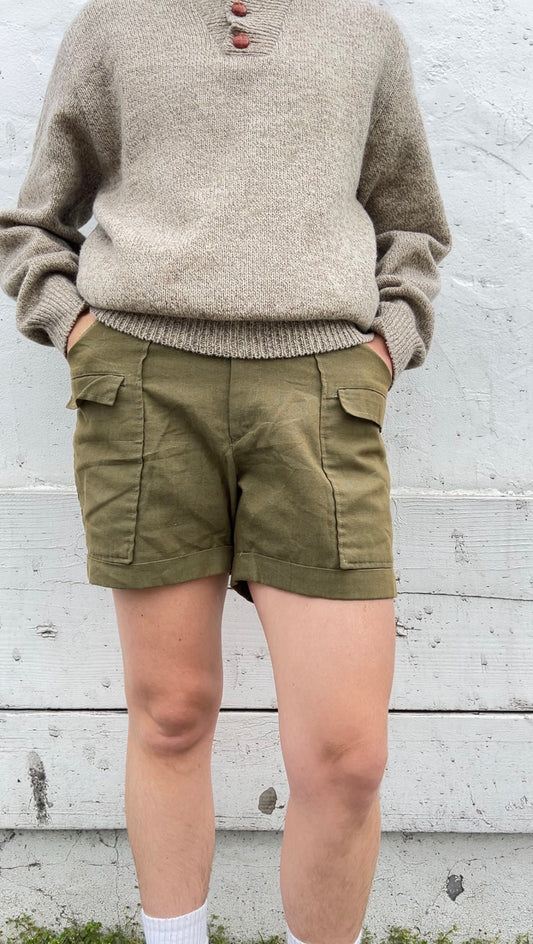 60s/70s Military fatigue shorts
